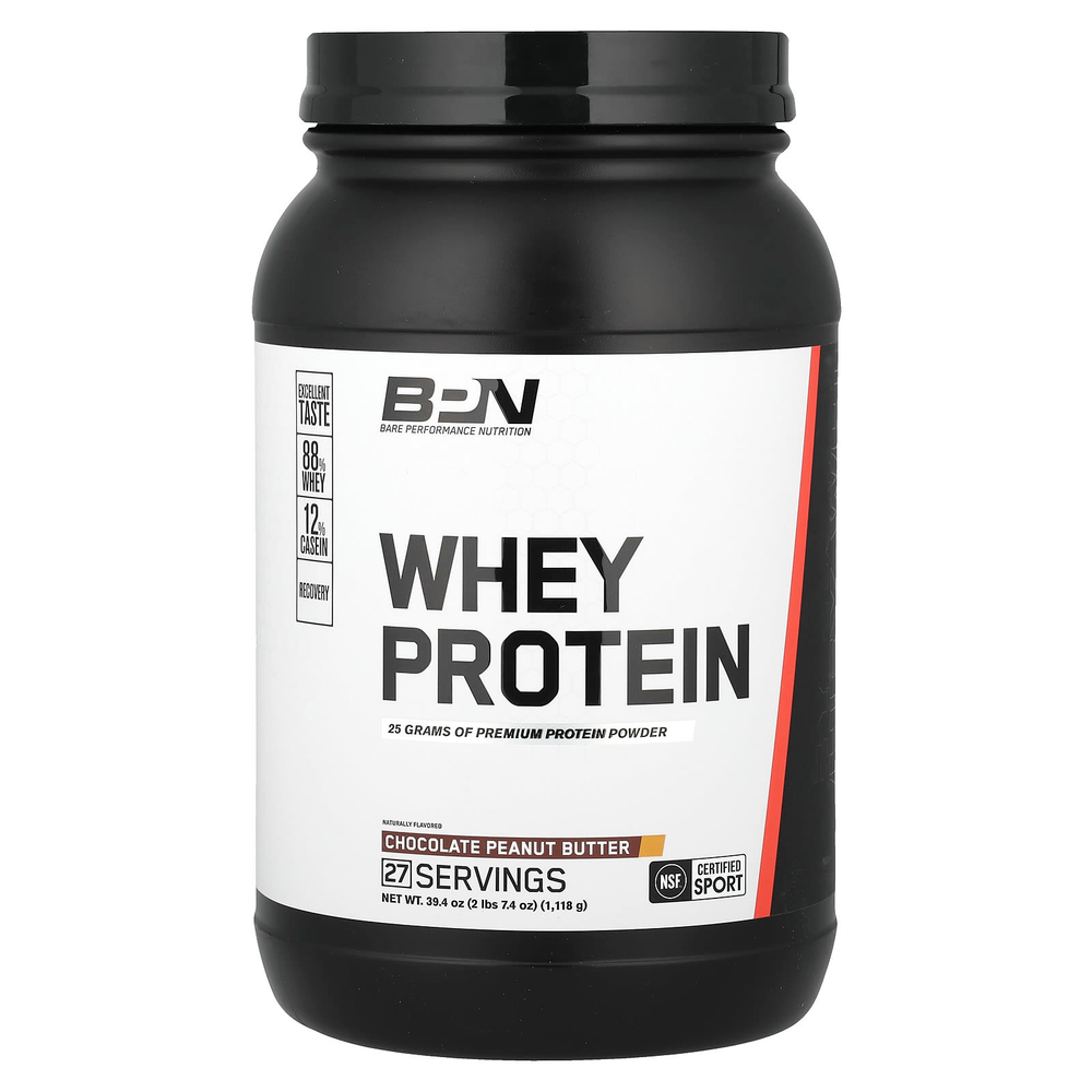 BPN, Whey Protein, шоколадно-арахисовая паста, 1118 г (2 фунта)