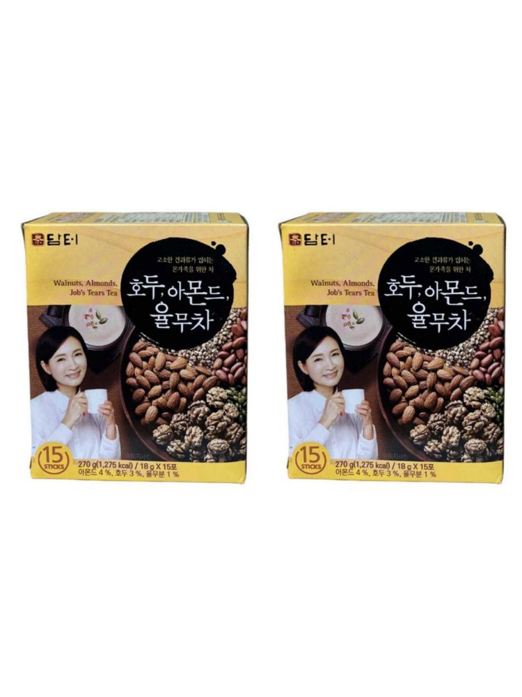 Корейский чай Damtuh Walnuts Almond Job's Tears 15 саше 2 шт