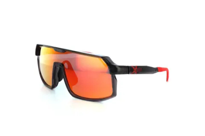 Спортивные очки HILX Inferno Shiny Crystal Dark Grey / Red Lens