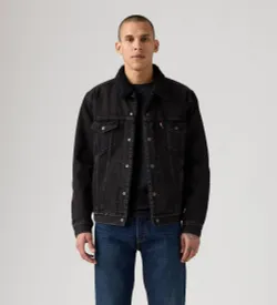 Куртка джинсовая утепленная мужская LEVI'S TYPE 3 SHERPA TRUCKER BUILT TO LAST SHER