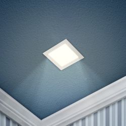 Светильник светодиодный встраиваемый Даунлайт ЭРА LED 2-3-4K Slim панель 3Вт 4000К квадрат | Downlight