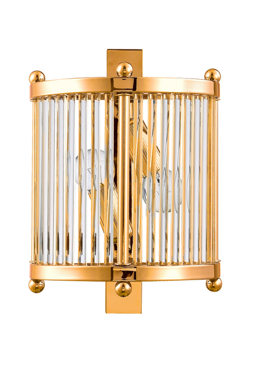 Настенный светильник Crystal Lux TADEO AP2 GOLD/TRANSPARENTE