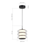 Светильник подвесной FRITTELA LED 16W 3000K