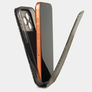 Чехол для iPhone 17 Pro - кожа питона, зеленый