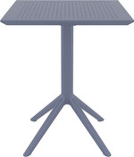 Стол пластиковый складной Siesta Contract Sky Folding Table 60, темно-серый