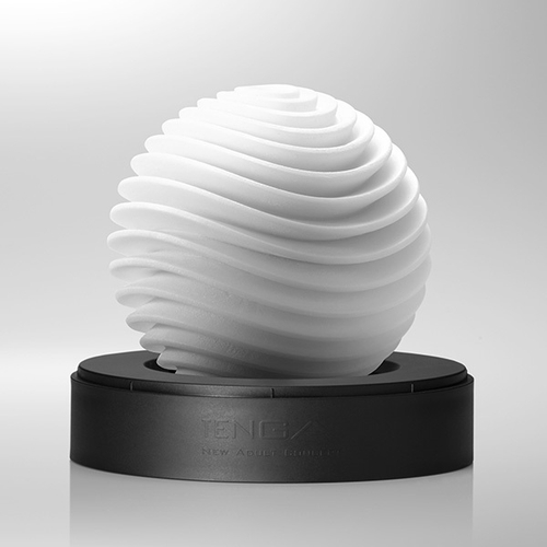 Белый мастурбатор 8,7см Tenga Geo Aqua GEO-001