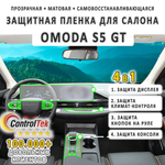 OMODA S5 GT (2023) - комплект защитных матовых пленок 4 в 1. Пленка защитная ControlTek HYBRID со слоем TOP COAT. Толщина: 6 mil. (175 мкм.)