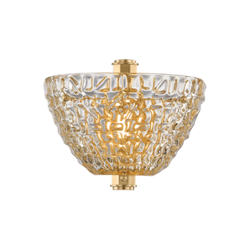Corbett Davos Wall Sconce, 27 cm, Vintage Brass