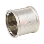 Муфта латунь никель Ду 32 (1 1/4") ВР/ВР VALFEX VF.170.N.114