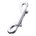 Серебристый двухсторонний карабин 9см ToyFa Metal 712052