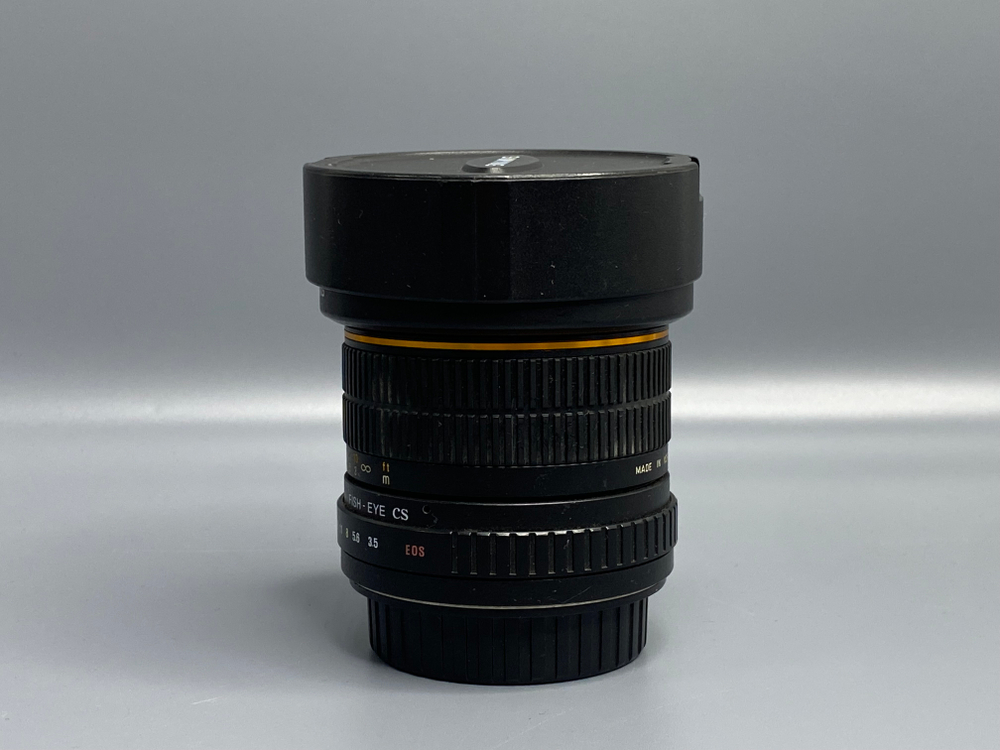 Samyang 8mm f/3.5 CS царапки на линзе
