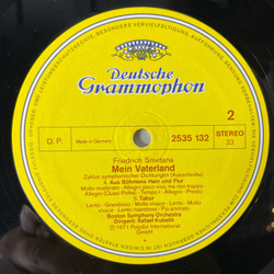 Винтажная виниловая пластинка LP Bedrich Smetana Сметана Boston Symphony Orchestra, Rafael Kubelik, Die Moldau (Германия 1975) Deutsche Grammophon
