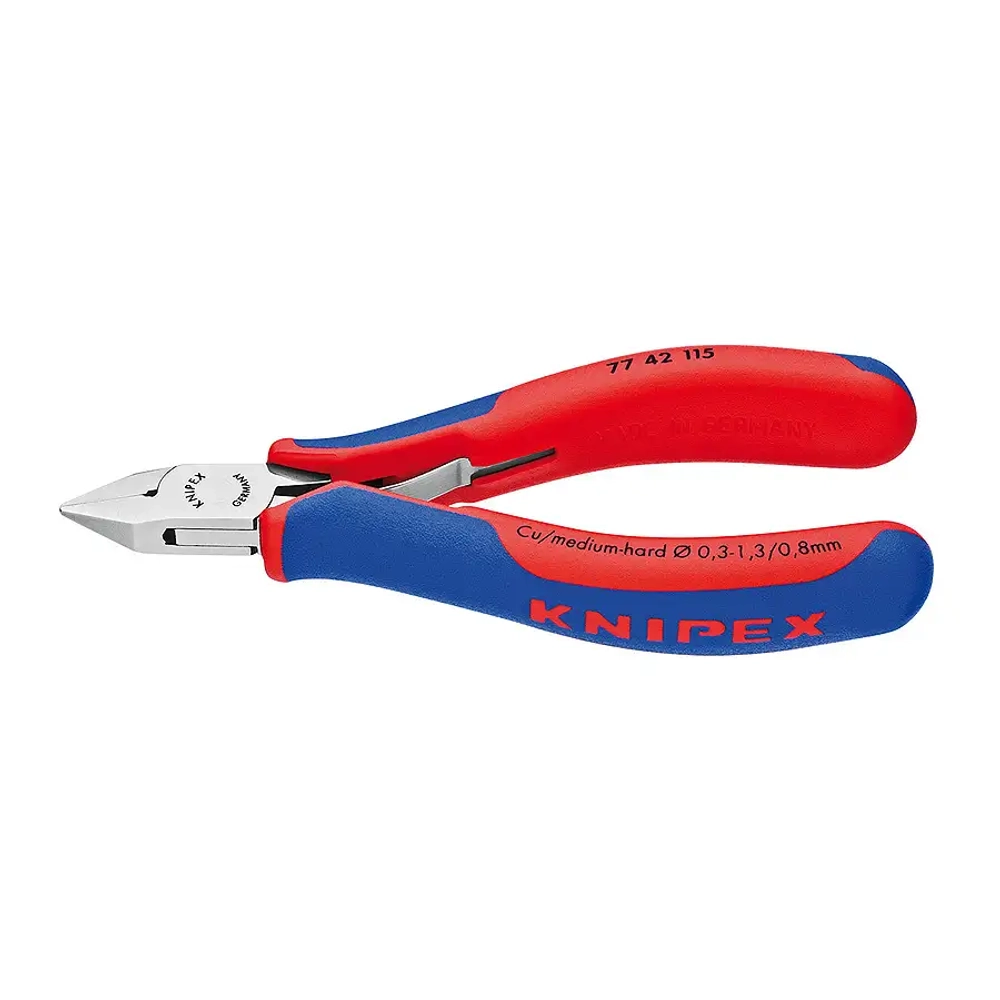 Кусачки боковые для электроники 115 мм Knipex 77 42 115