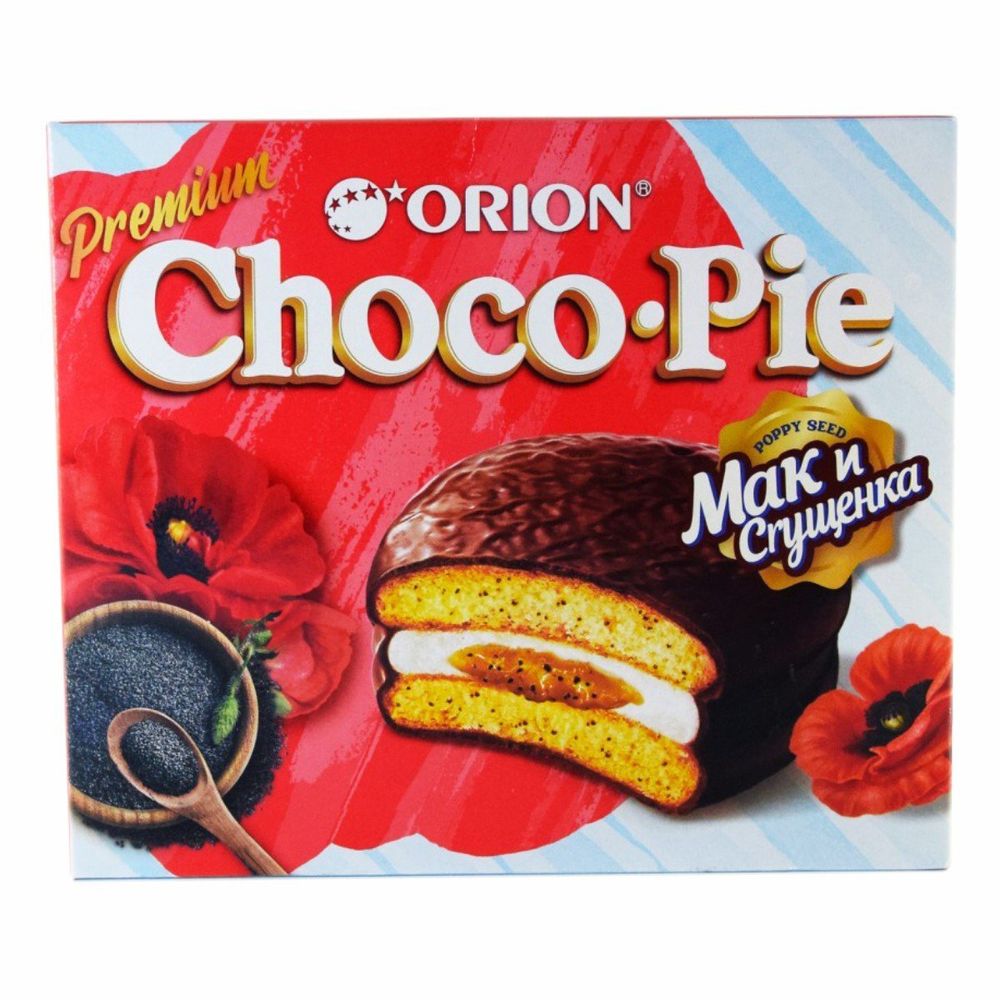 Orion Choco-Pie Мак и сгущенка, 360 г