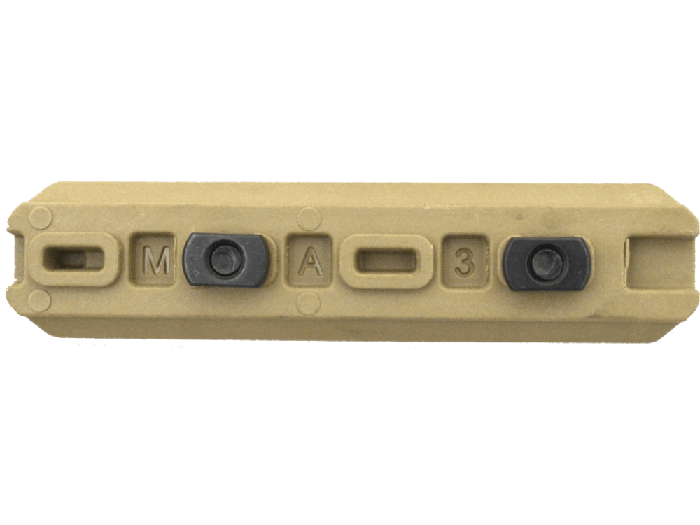 Полимерная планка Пикатинни на M-LOK цевья Vanguard, 7 слотов, бежевый