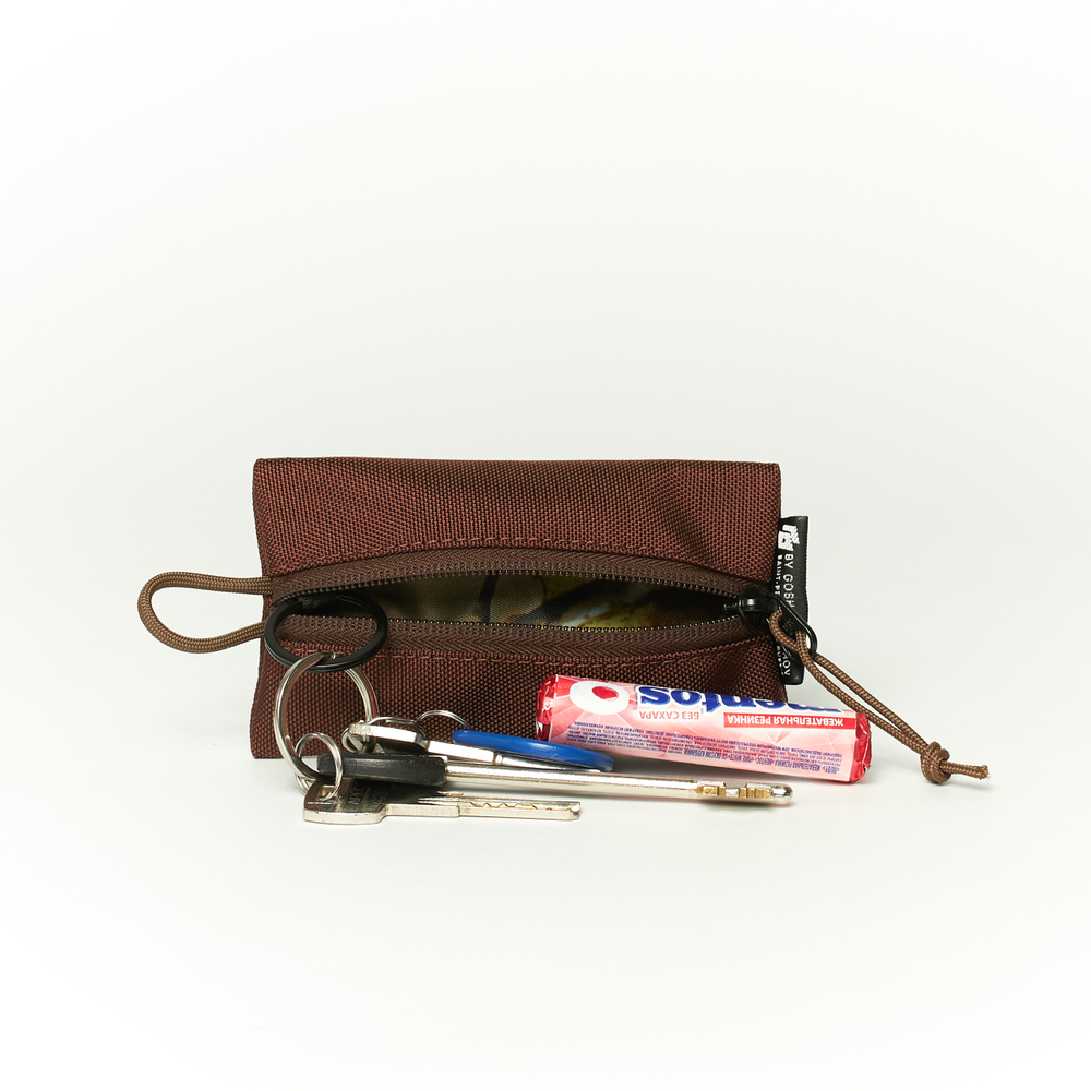 Fabric Key Wallet коричневый