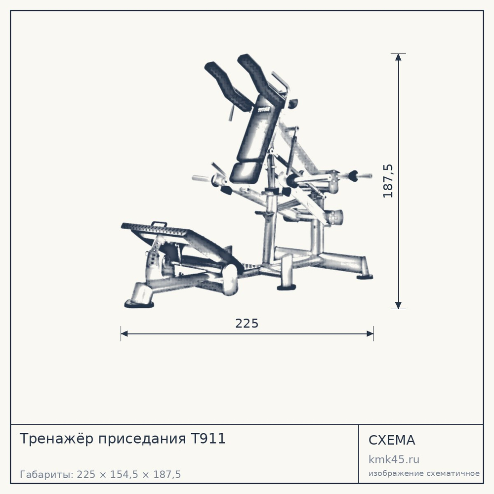 Тренажёр приседания T911 — от 296 000 ₽