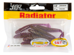 Виброхвосты съедобные LJ Pro Series RADIATOR 3.0"(7,5 см), цв. S14, 7 шт.