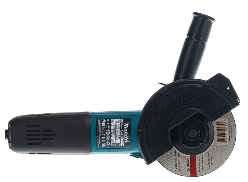 Makita GA5040C — УШМ 125 мм, 1400 Вт, с регулировкой