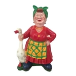 Фигура из гипса «Бабка с гусями» 85см