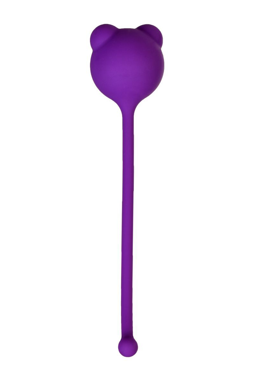 Фиолетовый силиконовый вагинальный шарик A-Toys с ушками (Цвет: фиолетовый)
