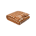 Покрывало из хлопка Polka dots, 180х250 см | карамельный