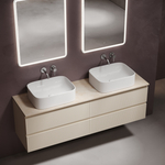 Sancos Столешница для ванной комнаты из керамогранита SANCOS Kreman 1600х460 c отверстием под смеситель, арт.TT160A2X