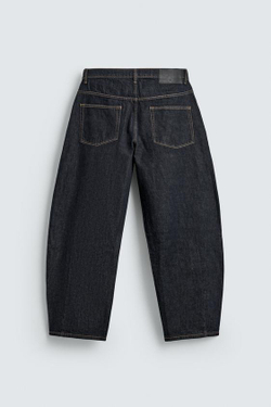 ZARA ДЖИНСЫ BALLOON FIT, СИНИЙ