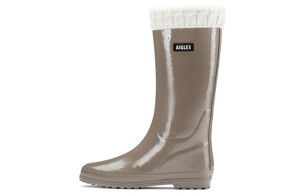 AIGLE Eliosa Winter Rain Boots Women"s Gray