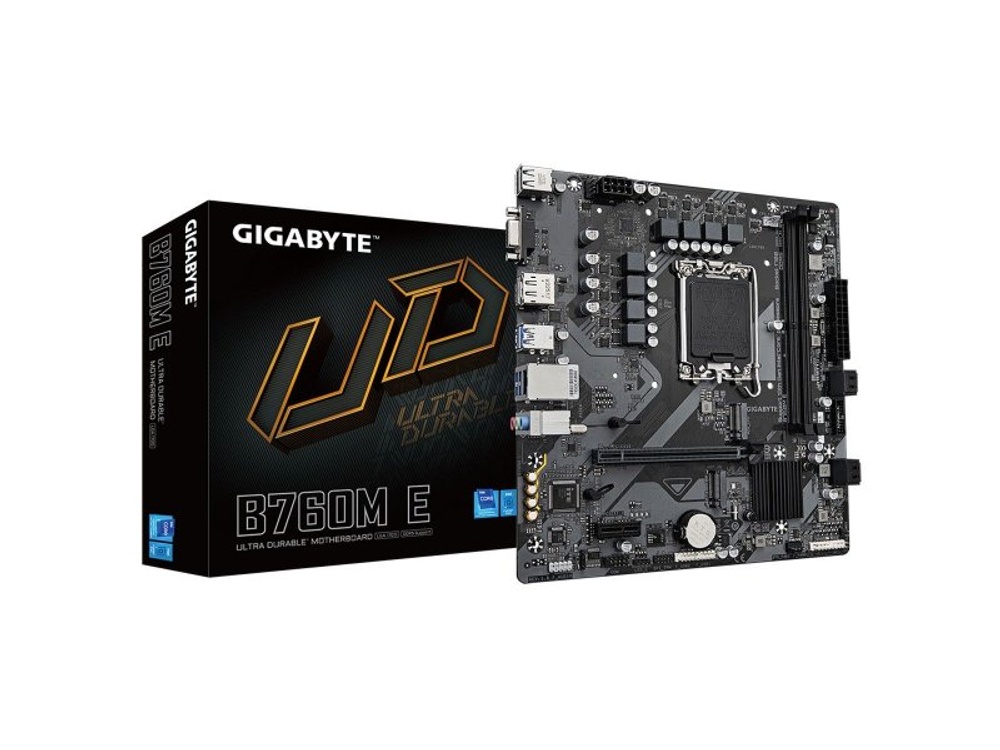 Материнская плата Gigabyte B760M E, Socket LGA 1700, Intel B760, mATX, RTL