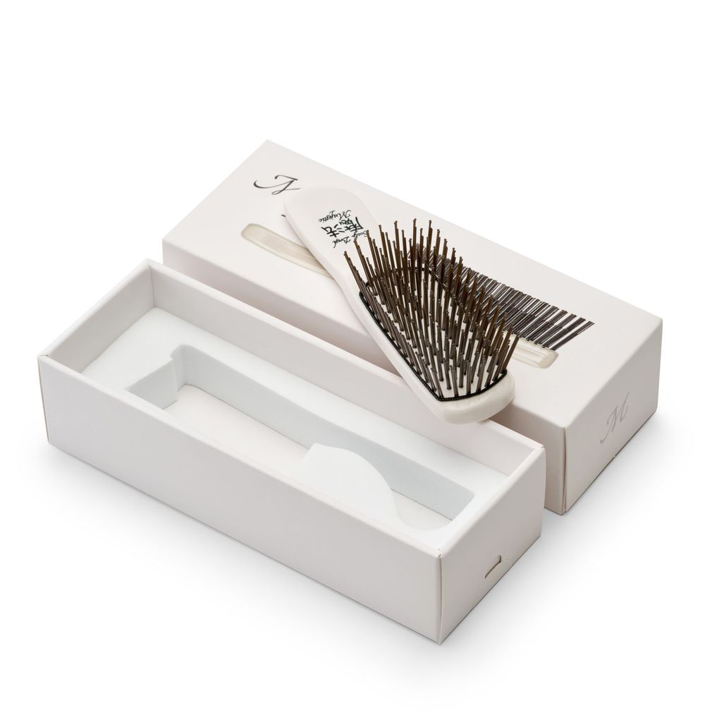 Расческа Majestic Scalp Brush белый жемчуг (дорожная версия)