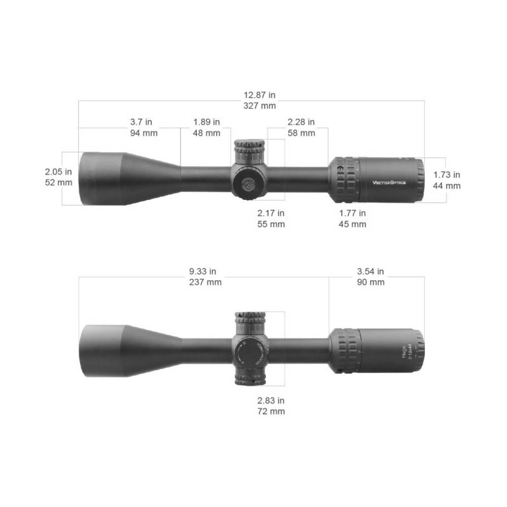Оптический прицел Vector Optics Hugo 6-24x50 SFP (установка на Тигр, СВД, Вепрь 308 СОК-95 / Сетка VOI-10BDC / с подсветкой )