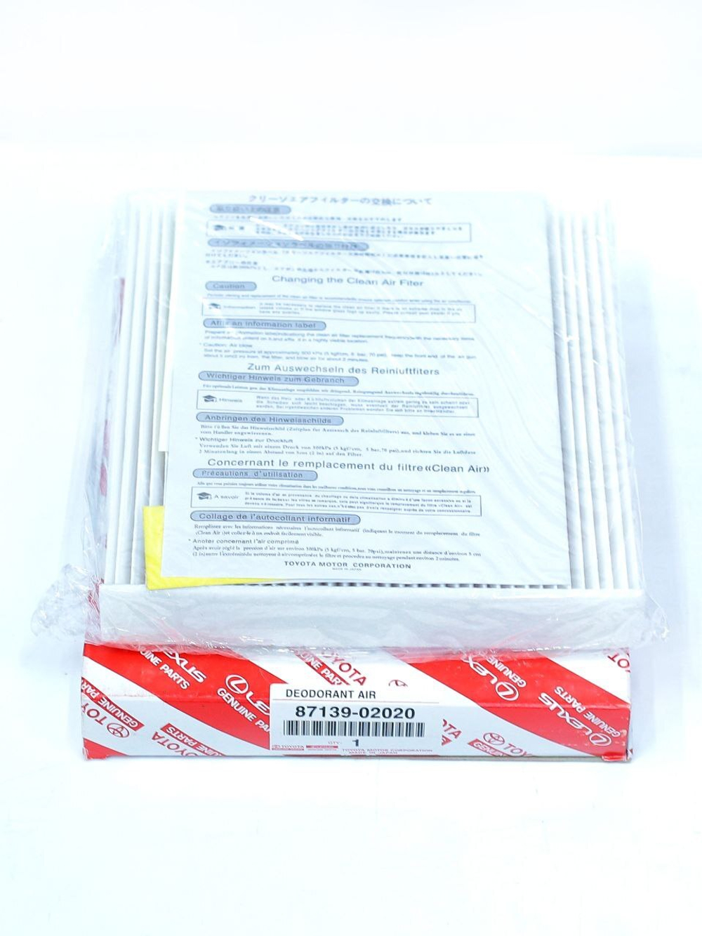 Фильтр салона ОРИГИНАЛ Toyota 8713902020, Auris 07-, Avensis 09-, Camry 06-, Corolla 07-, RAV4 06-