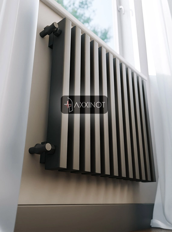 Axxinot Cardea V 600 - вертикальный трубчатый радиатор высотой 600 мм, черный