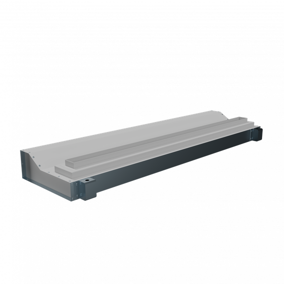 Flexag SHN-1-1000-25-W щелевой диффузор с низкопрофильной КСД под гипсокартон, белый