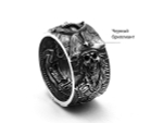 Кольцо из серебра с бриллиантом Pirate Tattoo-1 AZR-100