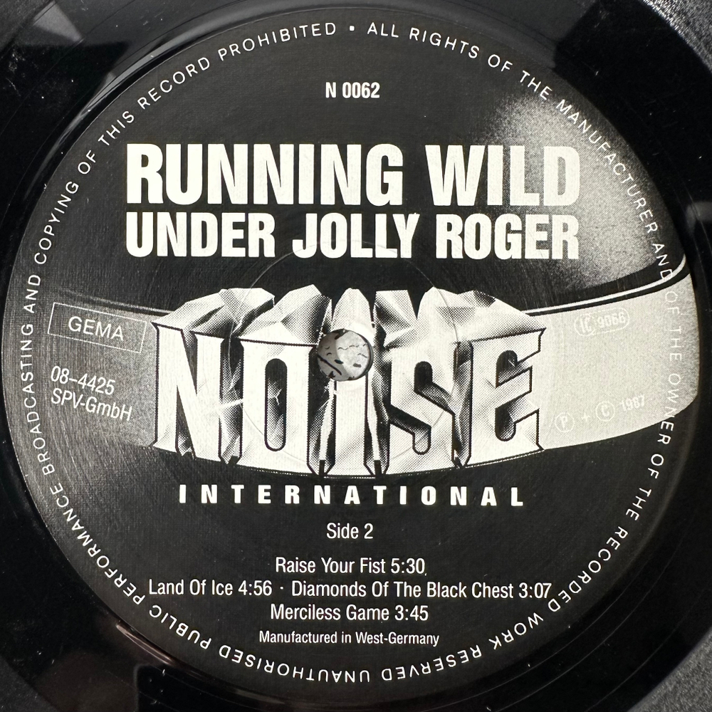 Running Wild ‎– Under Jolly Roger (Германия 1987г.)