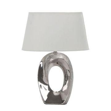 Настольная лампа OML-82804-01 хром/белый Omnilux Littigheddu