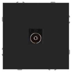 Розетка ЭРА Galaxy 15-3101-05 TV одиночная IP20 антрацит | Эра Galaxy