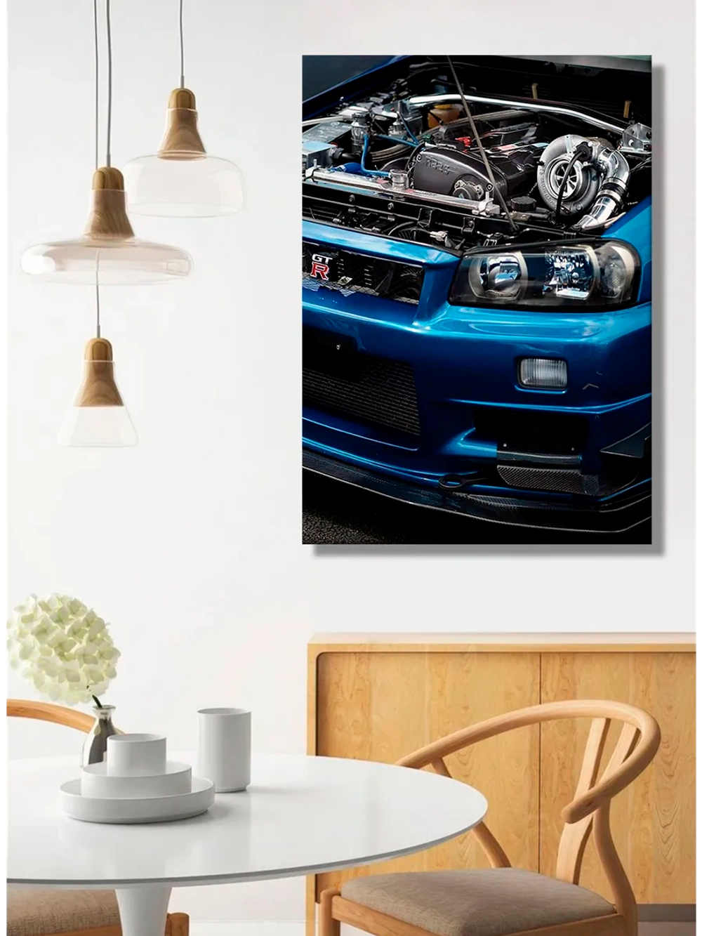 Картина "Nissan Skyline", для интерьера 50х70см 1шт.