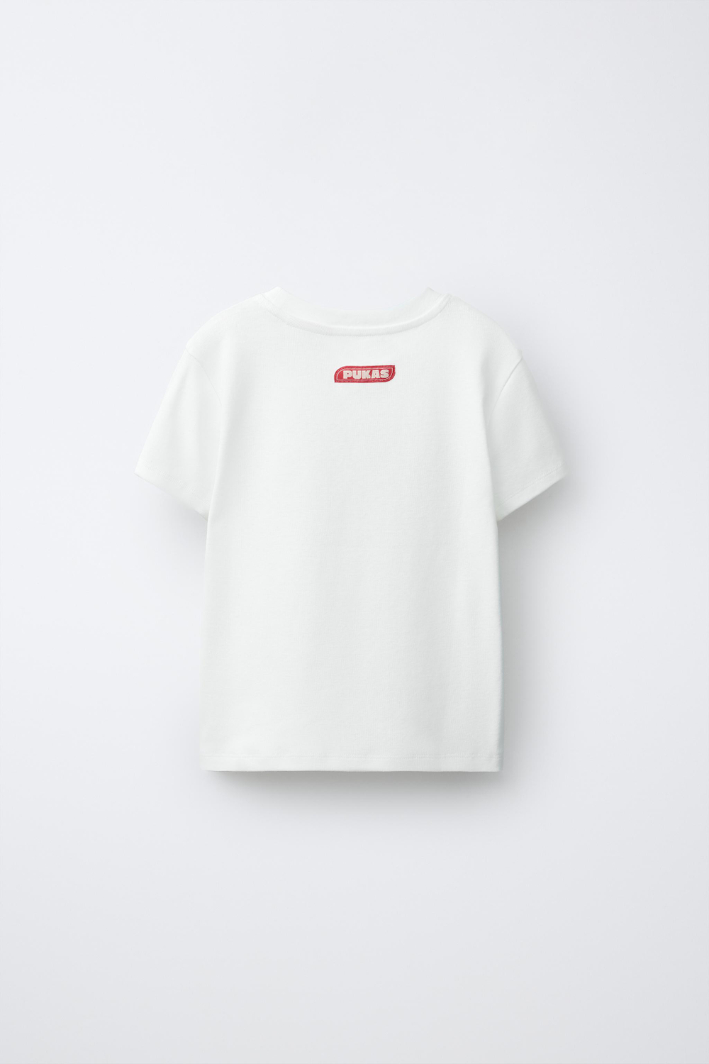 ZARA X PUKAS ФУТБОЛКА С ФОТОПРИНТОМ PUKAS SURF, БЕЛЫЙ