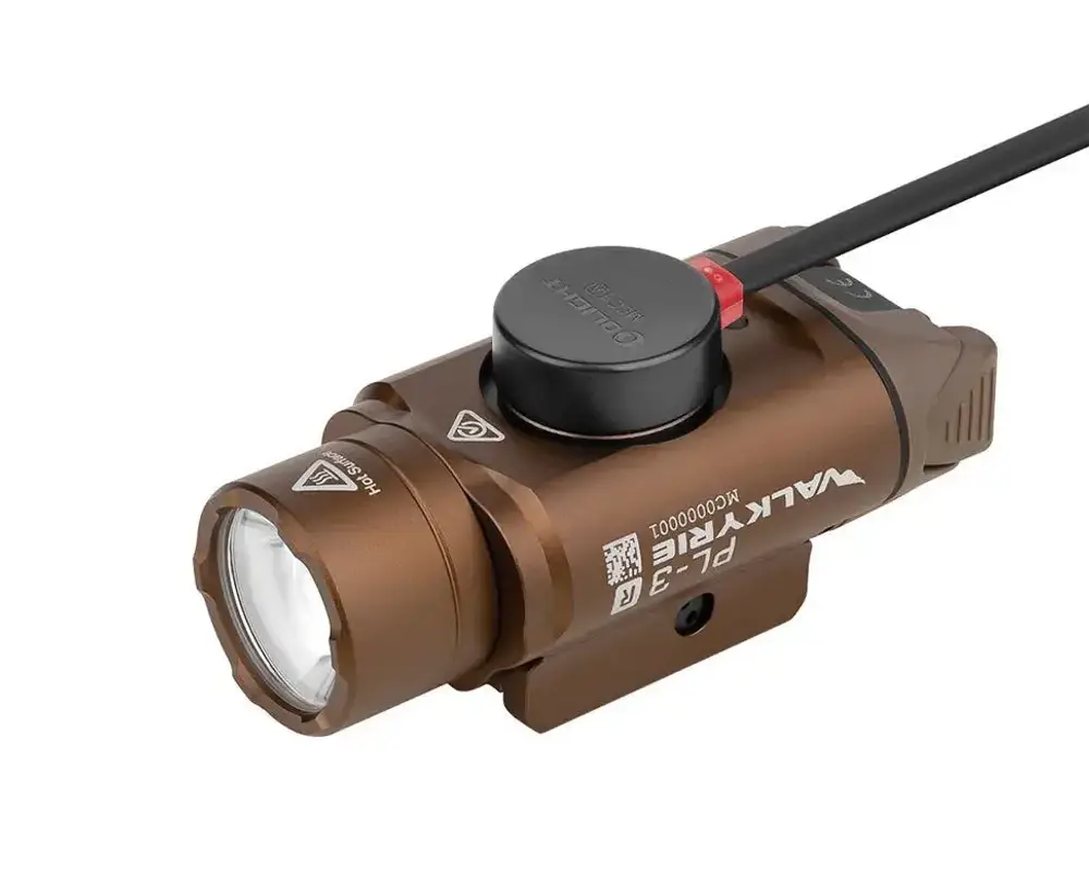 Пистолетный тактический фонарь Olight PL-3R Valkyrie Desert Tan