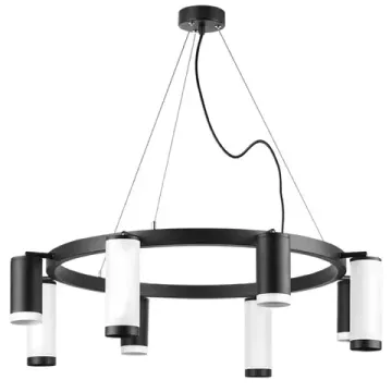 Люстра подвесная 8*GU10 LR01837486476 черный/белый Rullo Lightstar