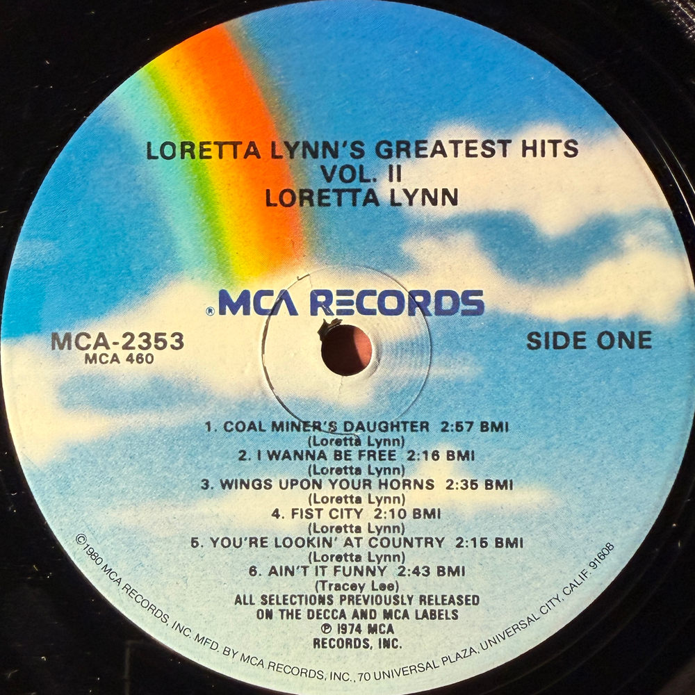 Loretta Lynn ‎– Loretta Lynn's Greatest Hits Vol. II (США 1981г.)