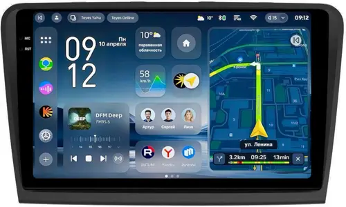 Магнитола для Skoda Superb B6 2008-2014 - Teyes CC4-PRO монитор 10.36" 2K QLED на Android 13, Быстрейшая, Snapdragon 778G, ИИ, CarPlay, DSP, 4G SIM-слот