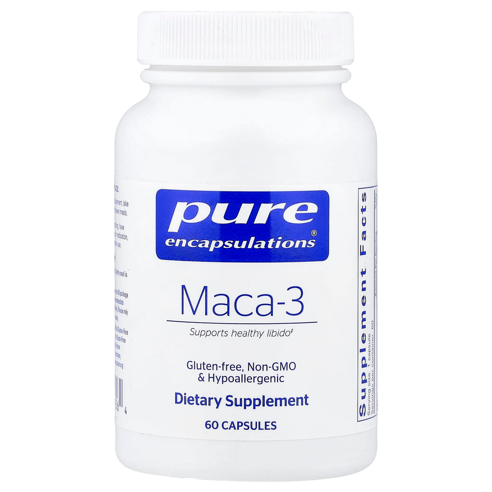 Pure Encapsulations, мака-3, 60 капсул