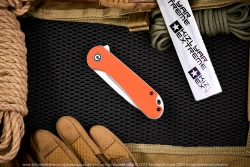 Нож Civivi Elementum C907R сталь D2 Satin Finished рукоять Orange G10