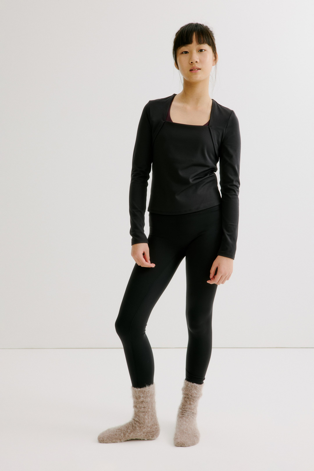 H&M Спортивная футболка с длинными рукавами DryMove™, черный