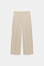 БРЮКИ ИЗ ПОПЛИНА — ZW COLLECTION — ZARA