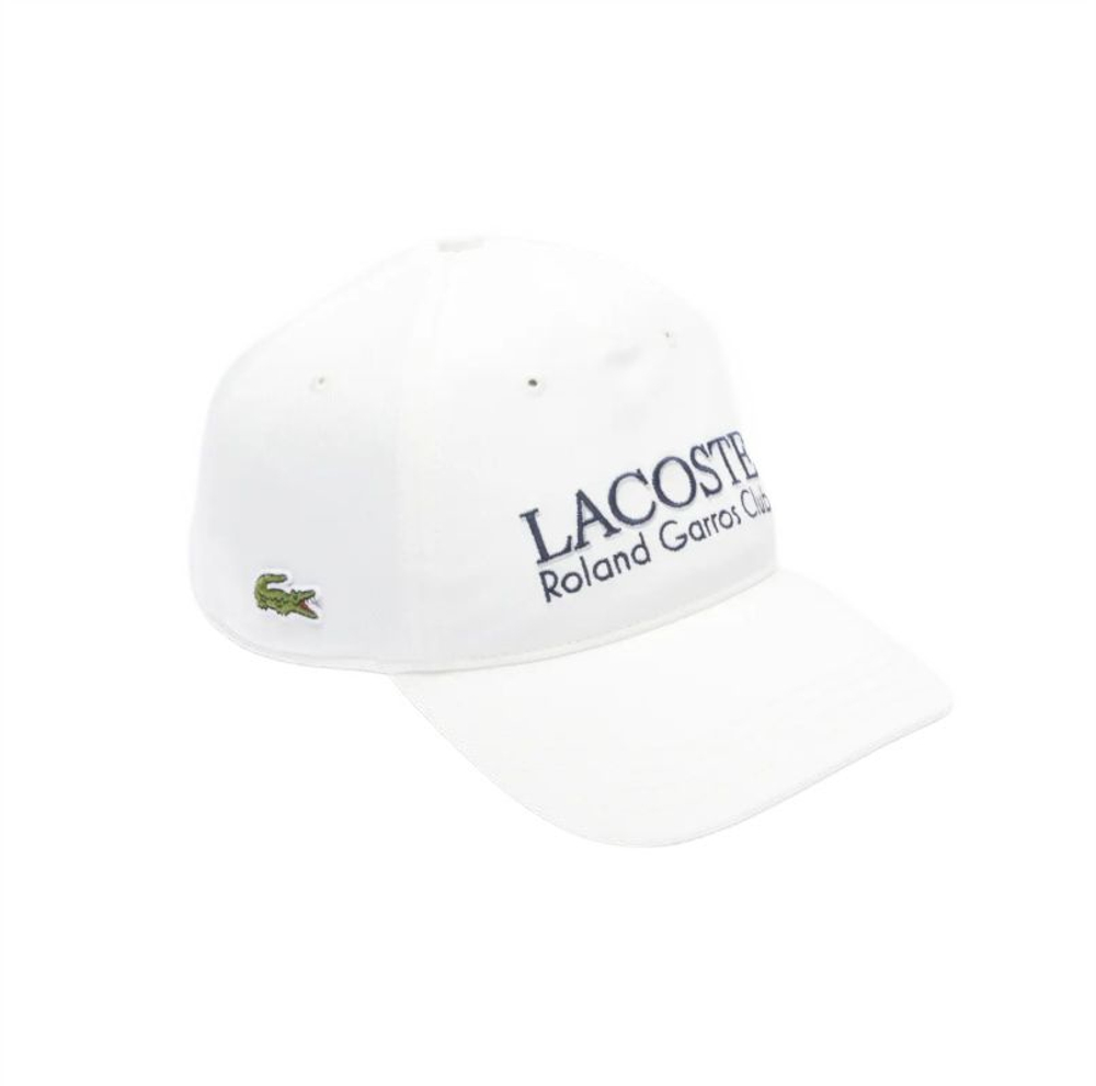 Теннисная кепка Lacoste Roland-Garros Club - white